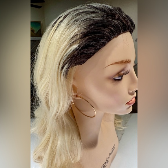 Other - HAIR, 20-21” Wavy, Comb Back, Black/Blonde